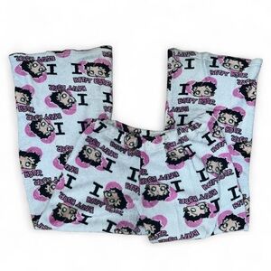 Betty Boop Kids Pajama Bottoms - Pink and Black